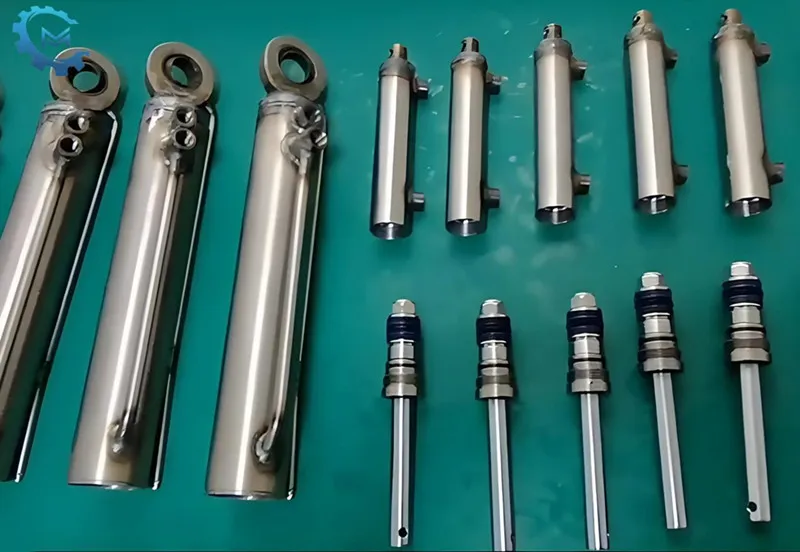 Vad får den hydrauliska cylinderkolvstången att vibrera?